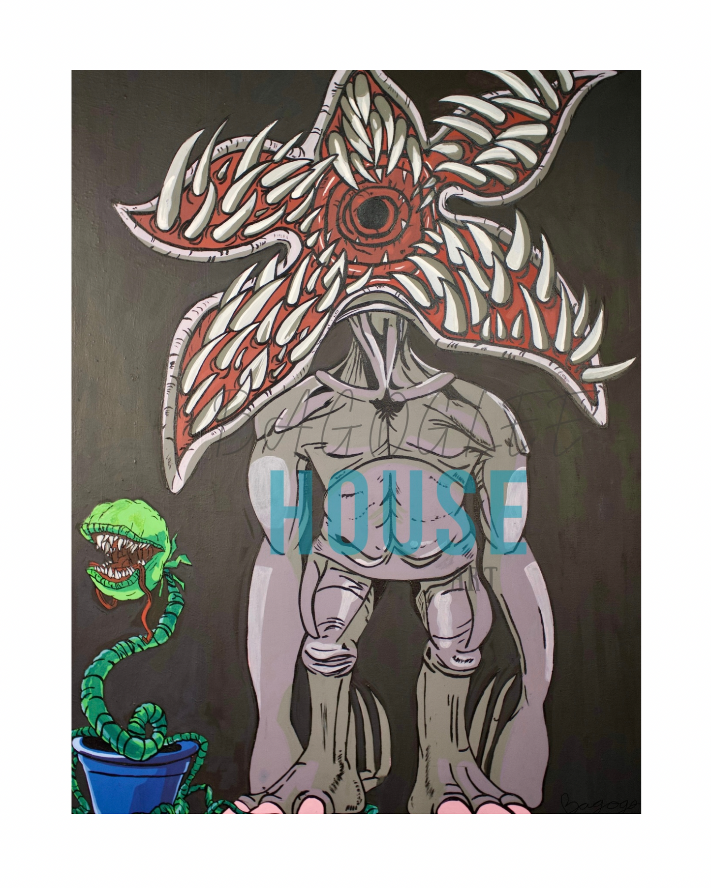 “Strange Connections” Fine Art Giclee Matte Paper Print (Black)