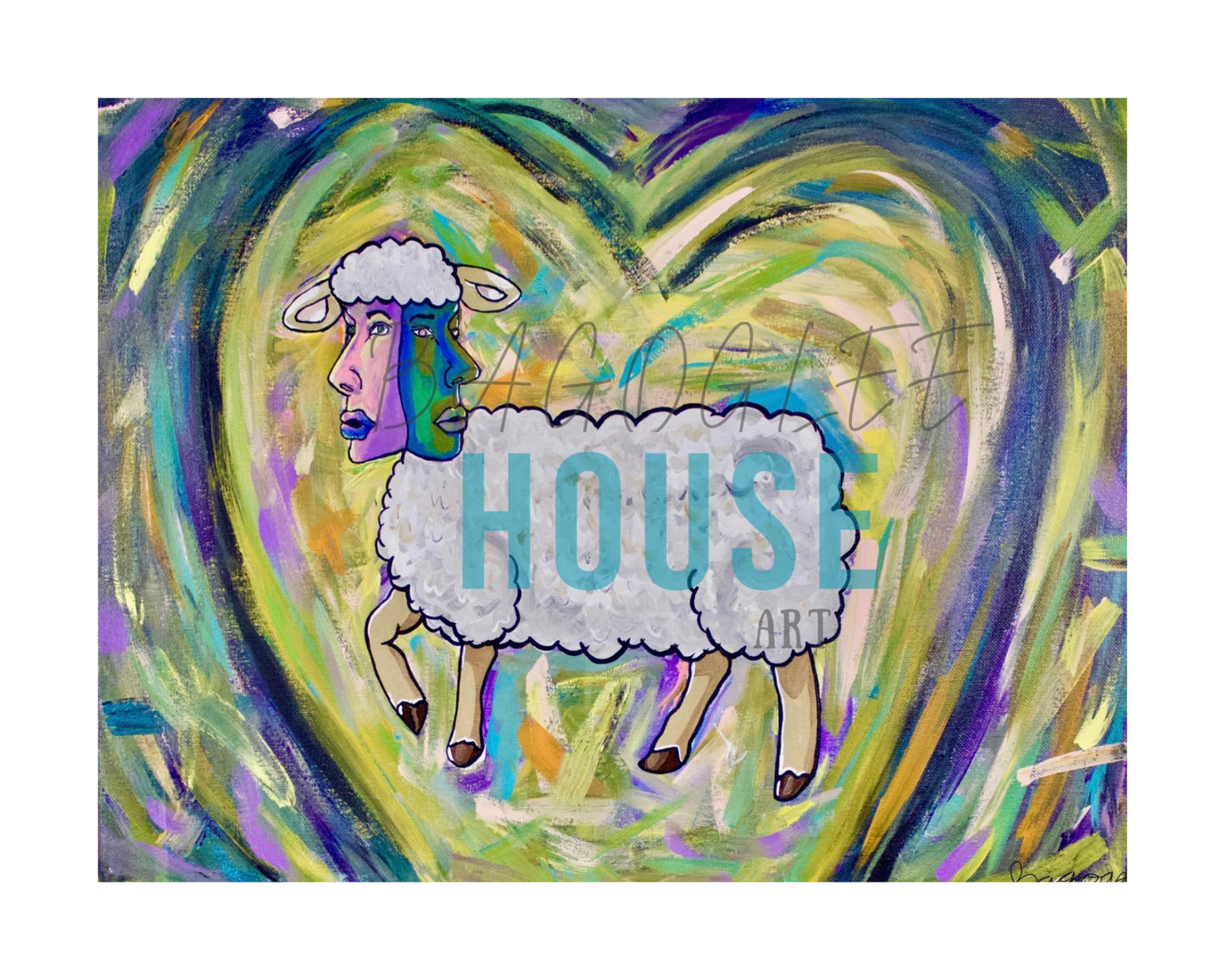 “Sheeple” Fine Art Giclee Matte Paper Print