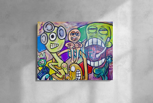 “Spoon Kitty” Fine Art Giclee Canvas Print