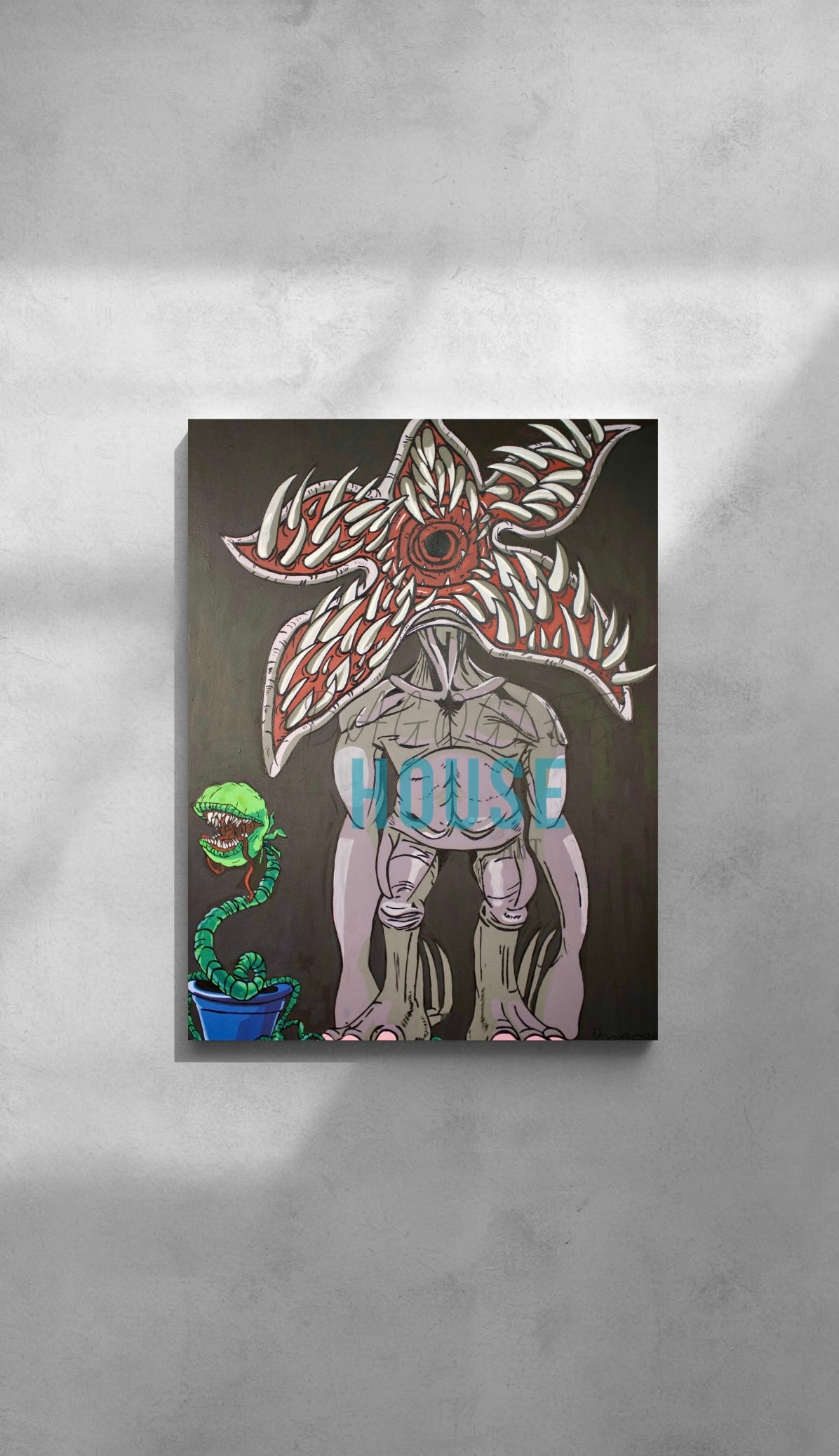 “Strange Connections” Fine Art Giclee Canvas Print (Black)