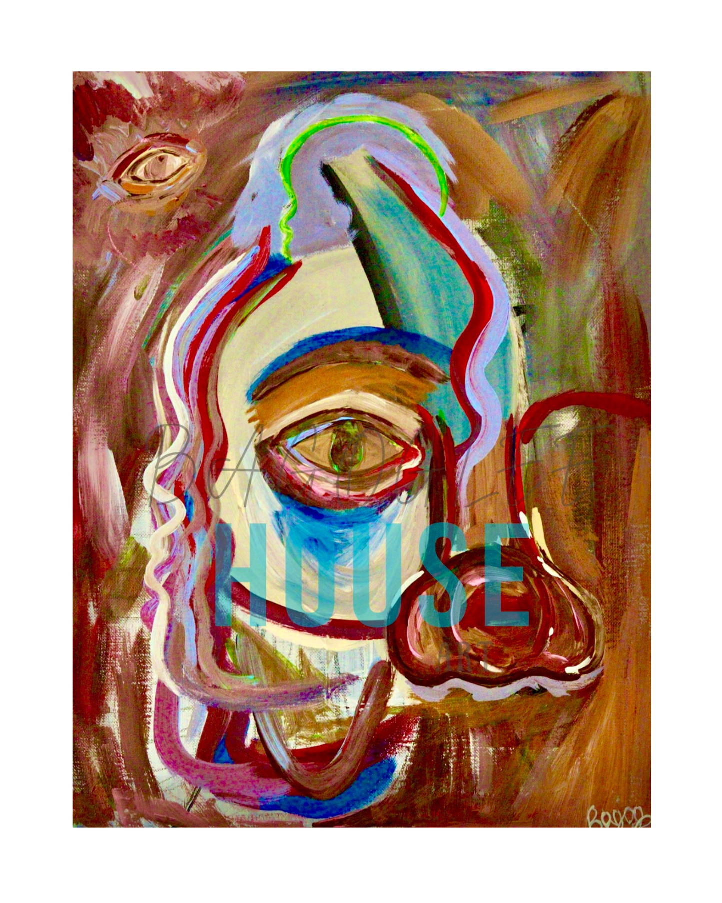 "Facing" Fine Art Giclee Matte Paper Print