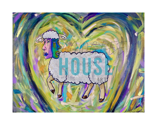 “Sheeple” Fine Art Giclee Matte Paper Print