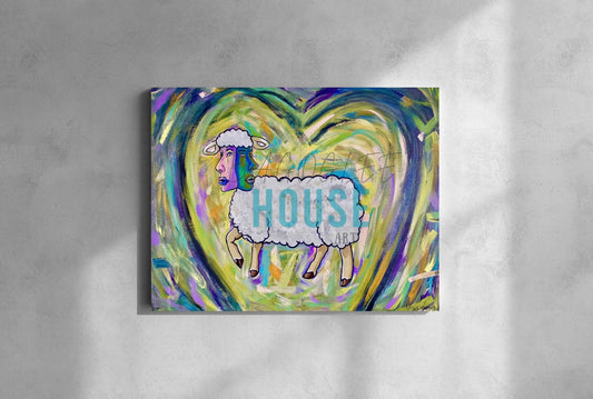 “Sheeple" Fine Art Giclee Canvas Print